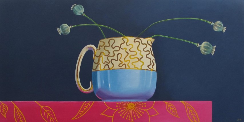 Jug and Poppy Heads by Joceline Wickham