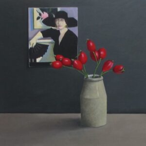 Rosehips, Black Hat by Joceline Wickham