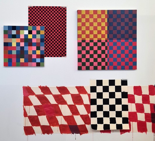 Arrangement of square forms by Luke Underwood